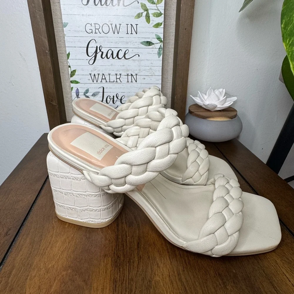 Dolce Vita Braided Ivory Sandals /Size 6